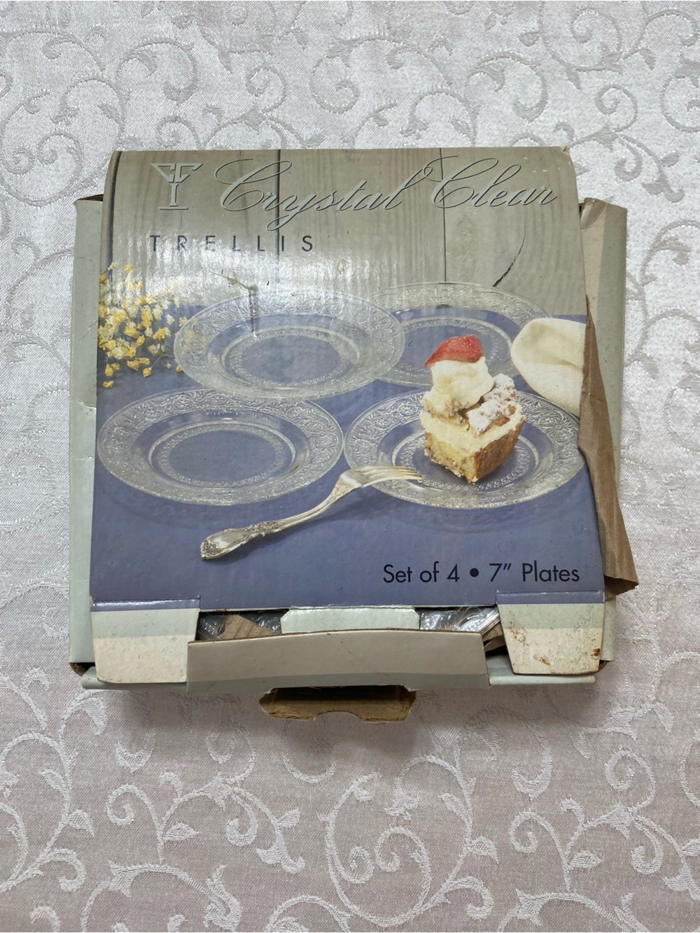Crystal Clear set of 4 plates